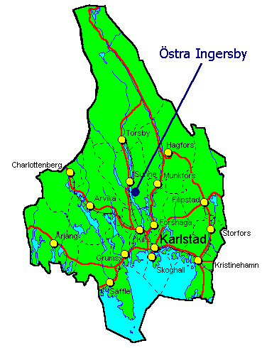 Klickbar karta över Värmland (11 kb)